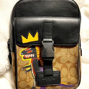 Coach X Jean- Michel Basquiat Track Pack in Signature Canvas